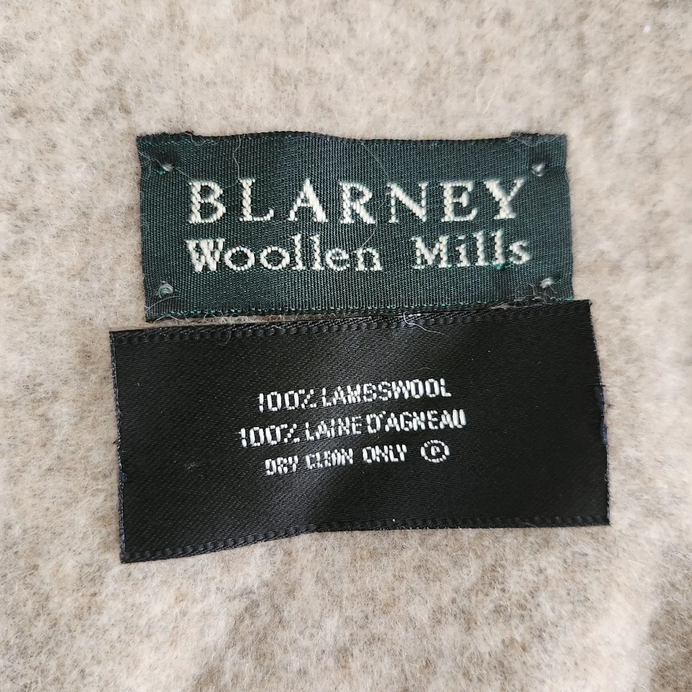 Blarney Woollen Mills made‎ in Ireland 100% lambswool scarf womens rectan…